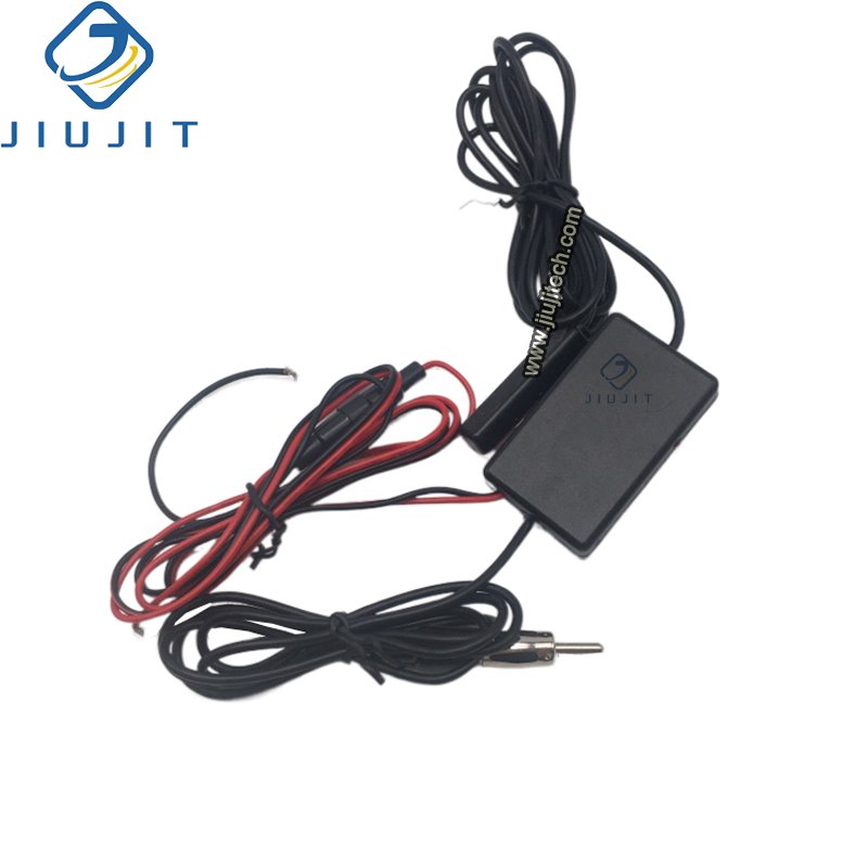 Communication Electric Antenna DC12V-25mA FM+15dB AM+10dB Auto Antenna Signal Radio Booster For Car